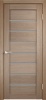 #Дверное полотно экошпон Ясень Бруно 800 Interi 11 стекло (сатин белый) 3D FLEX ТМ Interi