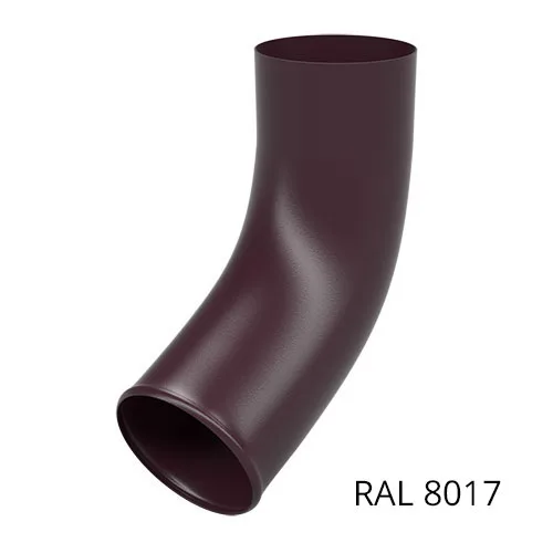 Сливное колено 125*90мм Шоколад RAL 8017 ТМ OSNO (20 шт/уп)