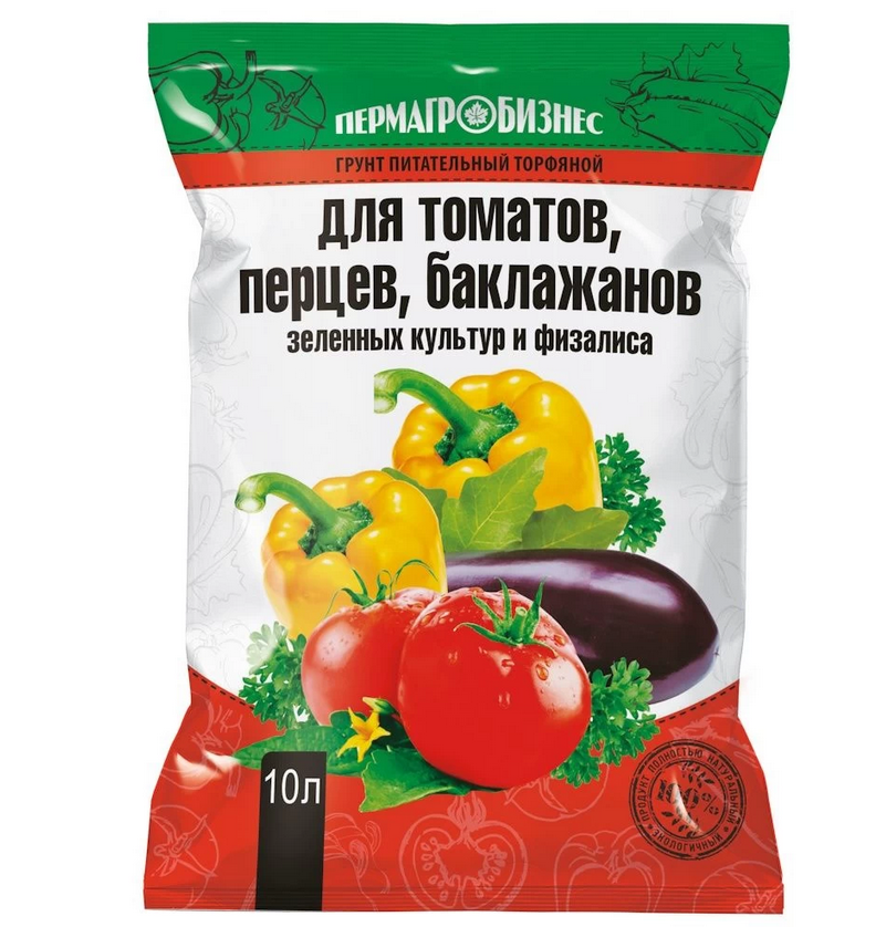 Грунт "Для Томатов и Перцев" 10л 1/5/300 (ПАБ)