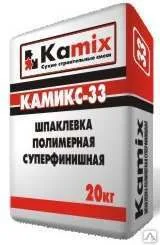 Шпаклевка финишная полимерная белая 33 20 кг ТМ Камикс (1/64)