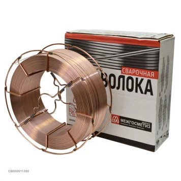 Проволока сварочная СВ 08Г2С 1,0 (омедн.), кассета 15кг, Мценск