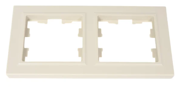 Рамка 2-м IP44 BRITE РУ-2-БрКр-44 беж. IEK BR-M22-44-K10