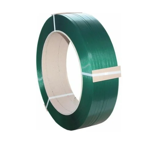 Лента упаковочная полиэстеровая ПЭТ 15,5х0,89мм 1250м зелёная, многорядная намотка