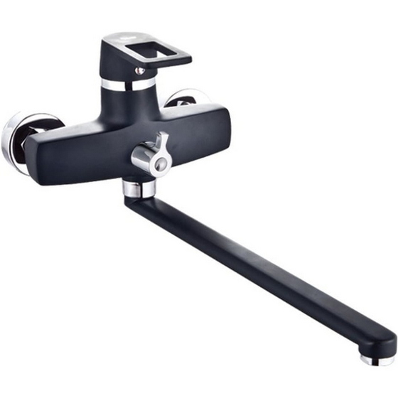 Смеситель для ванны  INGROSSO 222-30-6 Henry гусак L 35 см, картридж 40мм ЧЕРНЫЙ