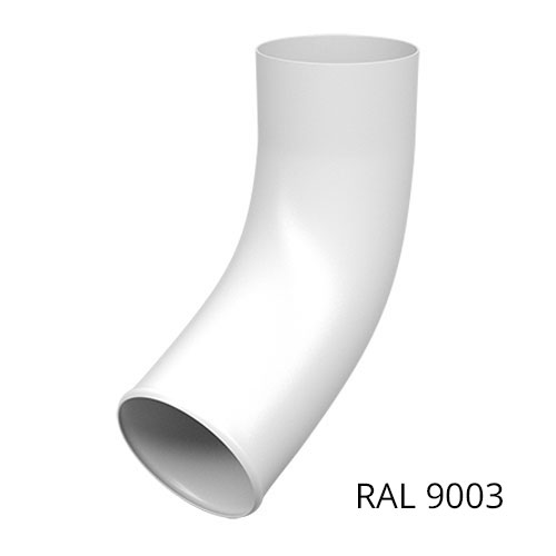 Сливное колено 125*90мм Сигнально белый RAL 9003 TM OSNO (20 шт/уп)