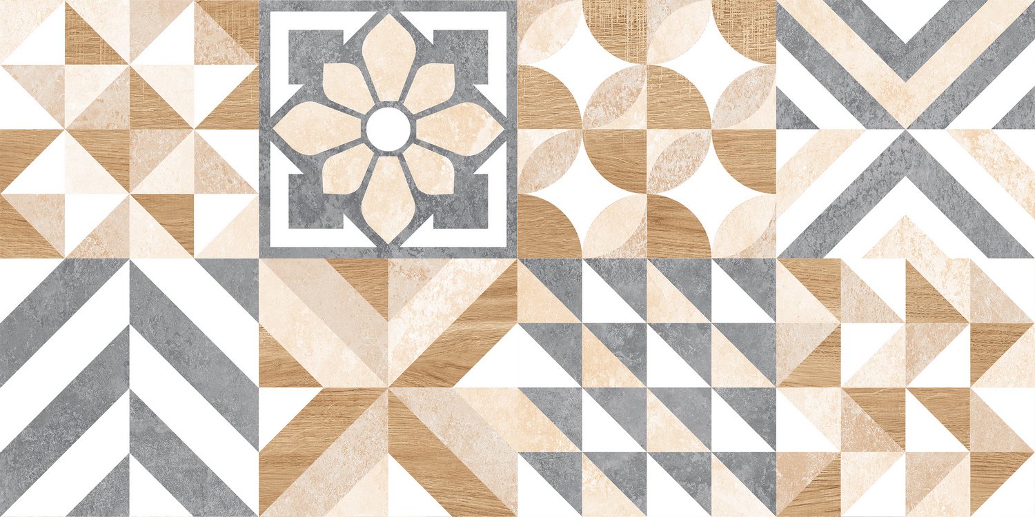 Плитка облицовочная Marmaris GT белая пэчворк 250*500*8 (0,125*11=1,375*54) ТМ GlobalTile GT129VG