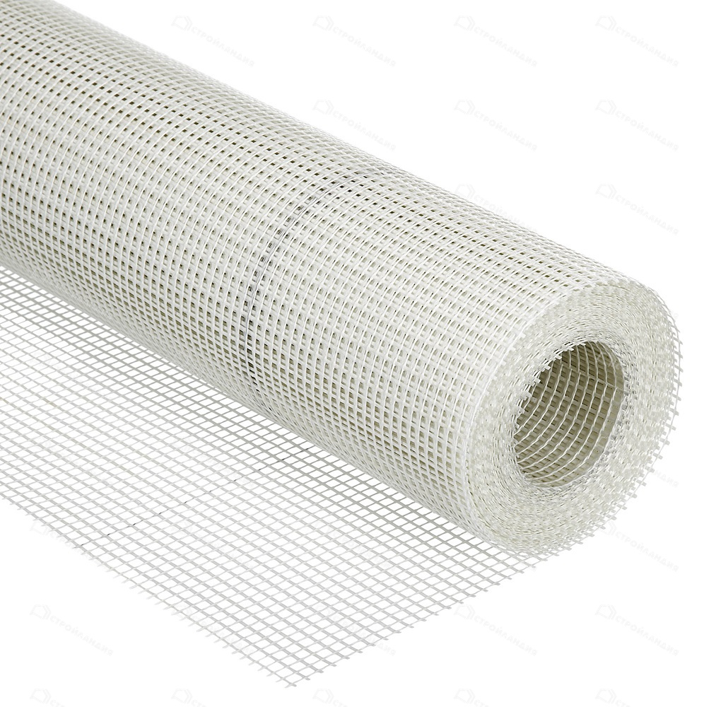 Сетка строительная интерьерная штукатурная 1000мм*10м 5*5мм белая ТМ 4WALLS