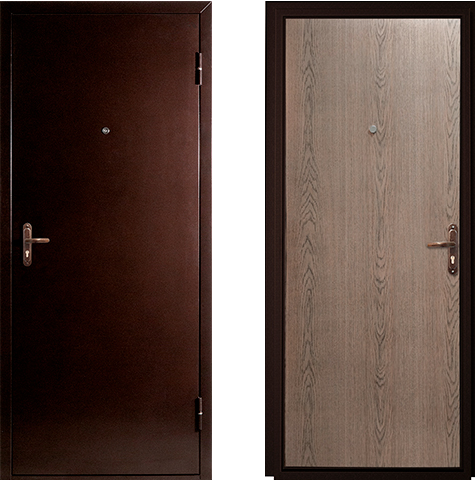 Дверное полотно стальное Спец PRO BMD 2060*860 правое Антик медь Сонома ТМ Промет