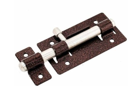 Засов дверной Киров ЗД-01 круглый ригель (антик медь)