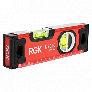 Уровень строительный RGK U5020 (200 мм) магн.