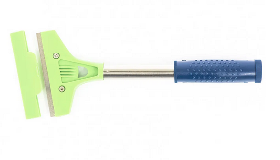 Скребок, фиксированное лезвие, 100 мм, метал. обрезин. ручка, 300 мм Сибртех