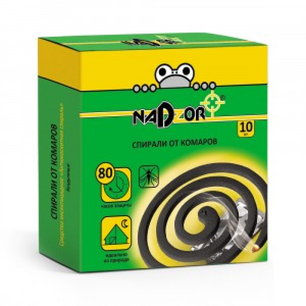 Спирали от комаров без запаха(10шт) Nadzor