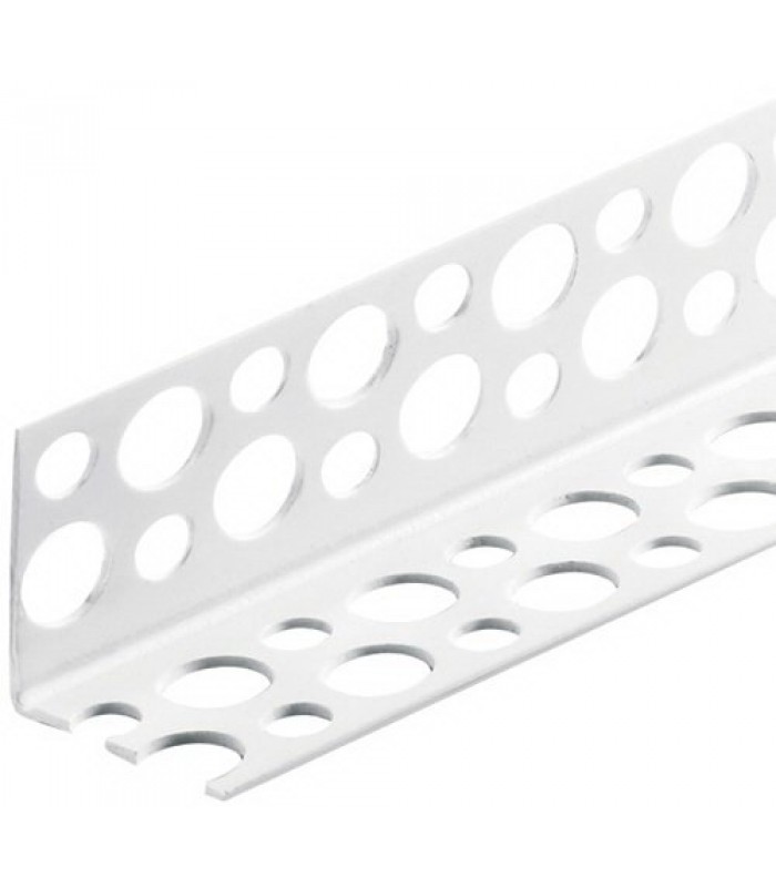 Угол для панелей ПВХ 25*25 под штукатурку перфорированный прямой 3,0м ТМ STELLA