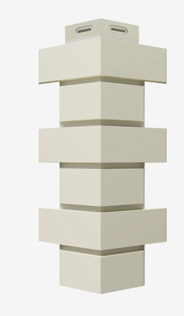 Углы для фасадных панелей Флемиш, Молочный