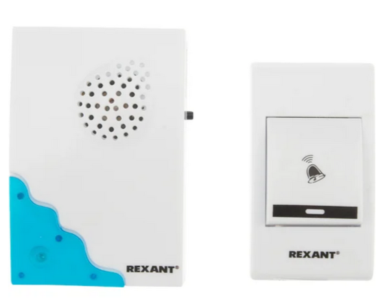 Звонок беспроводной REXANT RX-1, 32 мелодии, белый