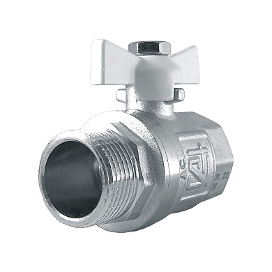 Кран шаровой бабочка 20 (3/4" г/ш) вн/нр  STI