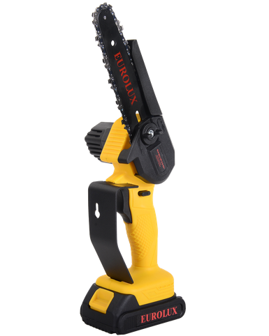 Электропила аккумуляторная ELS-20-Li-2К 6+8 Eurolux (две цепи,две шины,2 АКБ и ЗУ в компл)