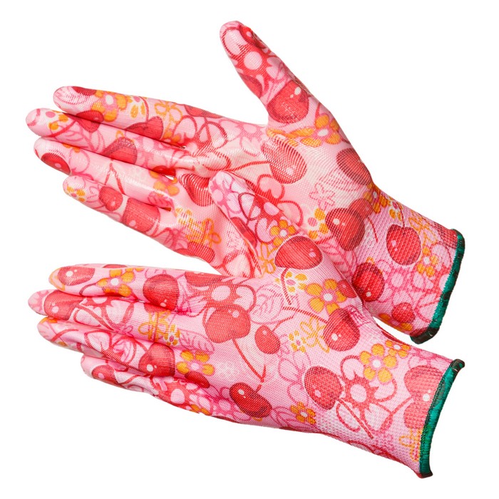 Перчатки нейлоновые с нитриловым покрытием fiesta Berry GWARD (N4001) 9(L)