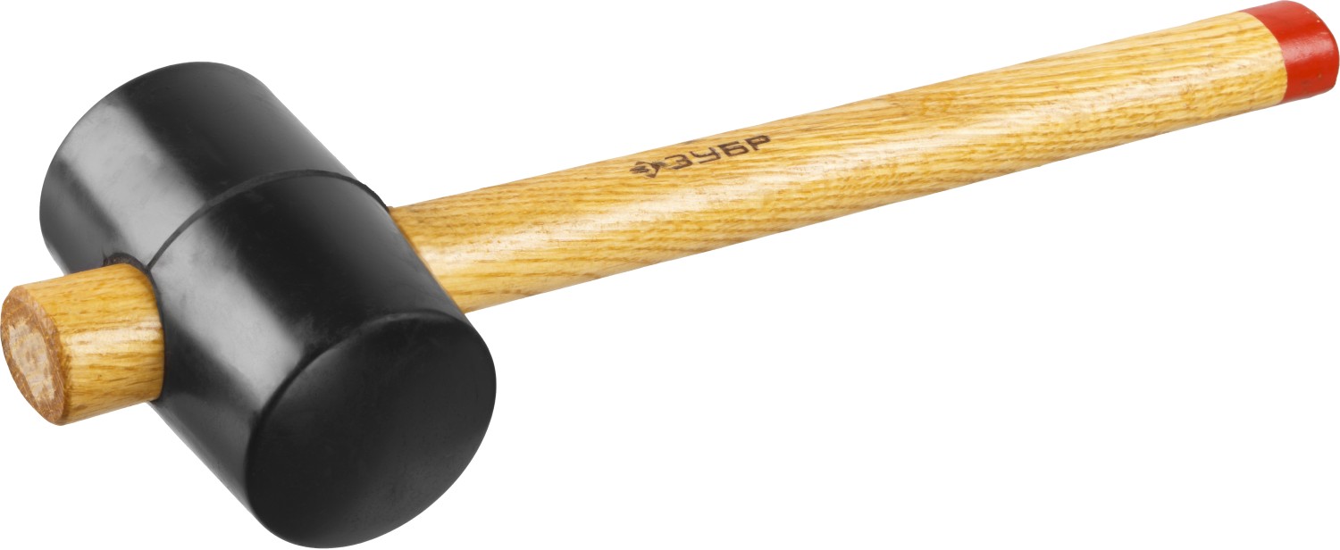 Чёрная резиновая киянка с деревянной рукояткой 450г ТМ STAYER