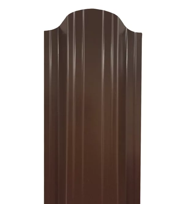 # Евроштакетник металлический П-образный 105мм (с завальцовкой) 1,70 RAL 8017 Шоколад
