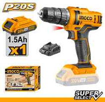 Аккумуляторный шуруповерт Li-ion INGCO CDLI20051