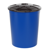 Бак универсальный 225л, с крышкой, синий
