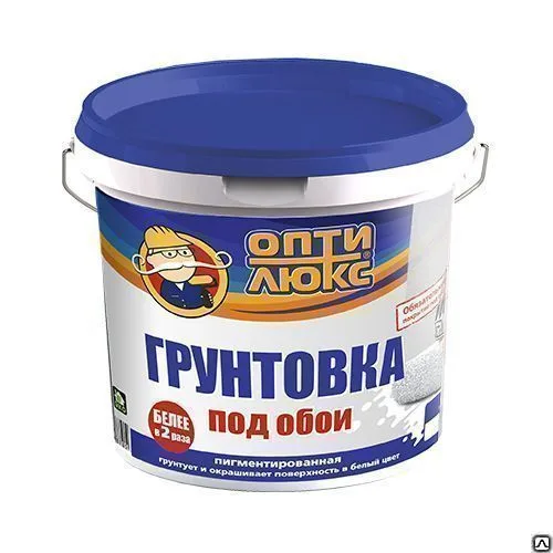 Грунтовка под обои ведро ( 2,5кг) ТМ Оптилюкс