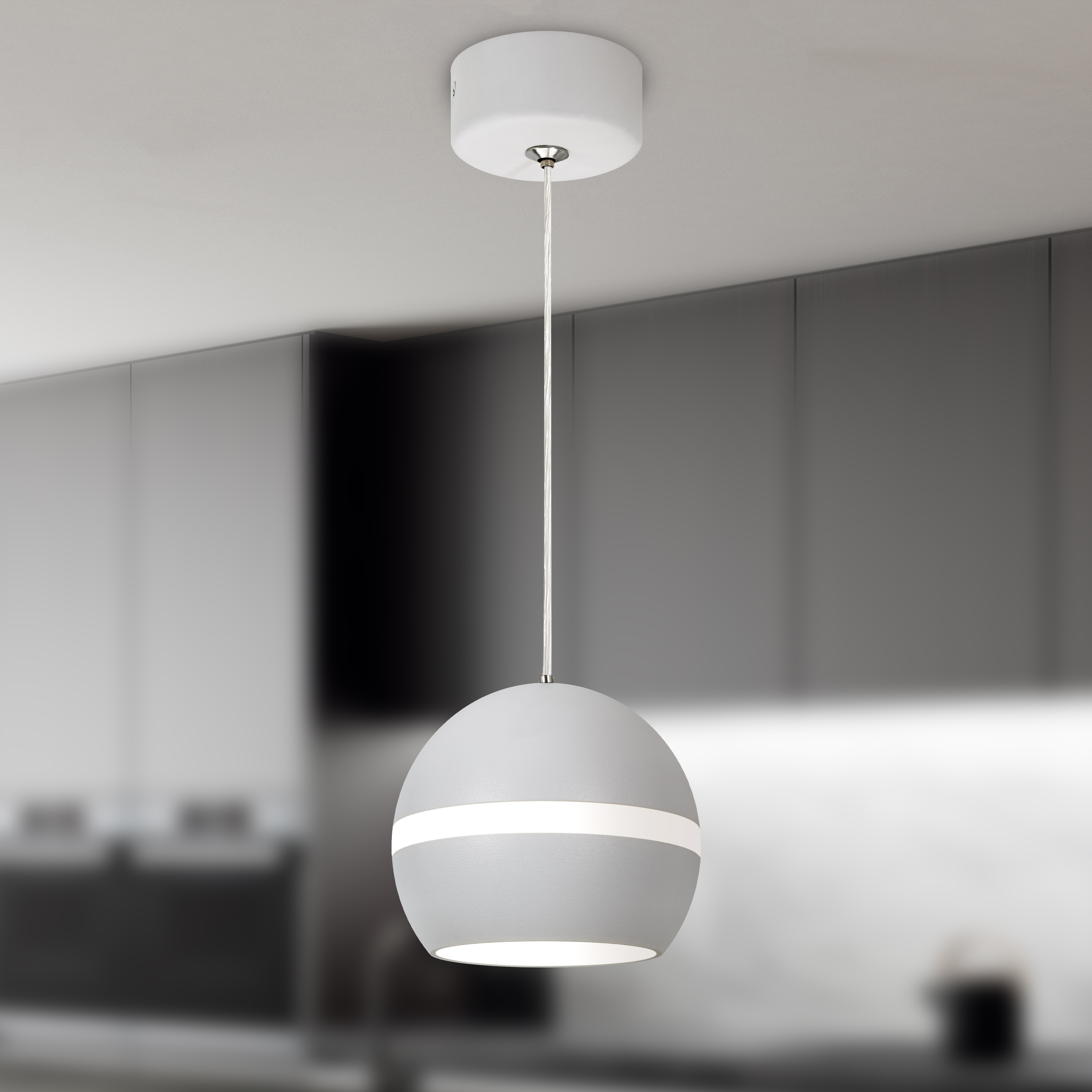 Cветильник подвесной 1хGX53 Эра PL21 WH IP20 белый