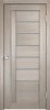 #Дверное полотно экошпон Ясень Бруно 600 Interi 11 стекло (сатин белый) 3D FLEX ТМ Interi