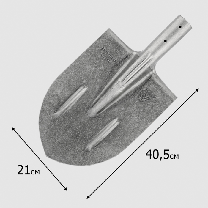 Лопата штыковая ЛКО рельс.сталь `Урожайная сотка` с ребр.жест S506-4