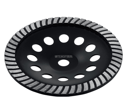 Чашка алмазная шлифовальная, сегментирован., d 230 мм, STAYER Турбо