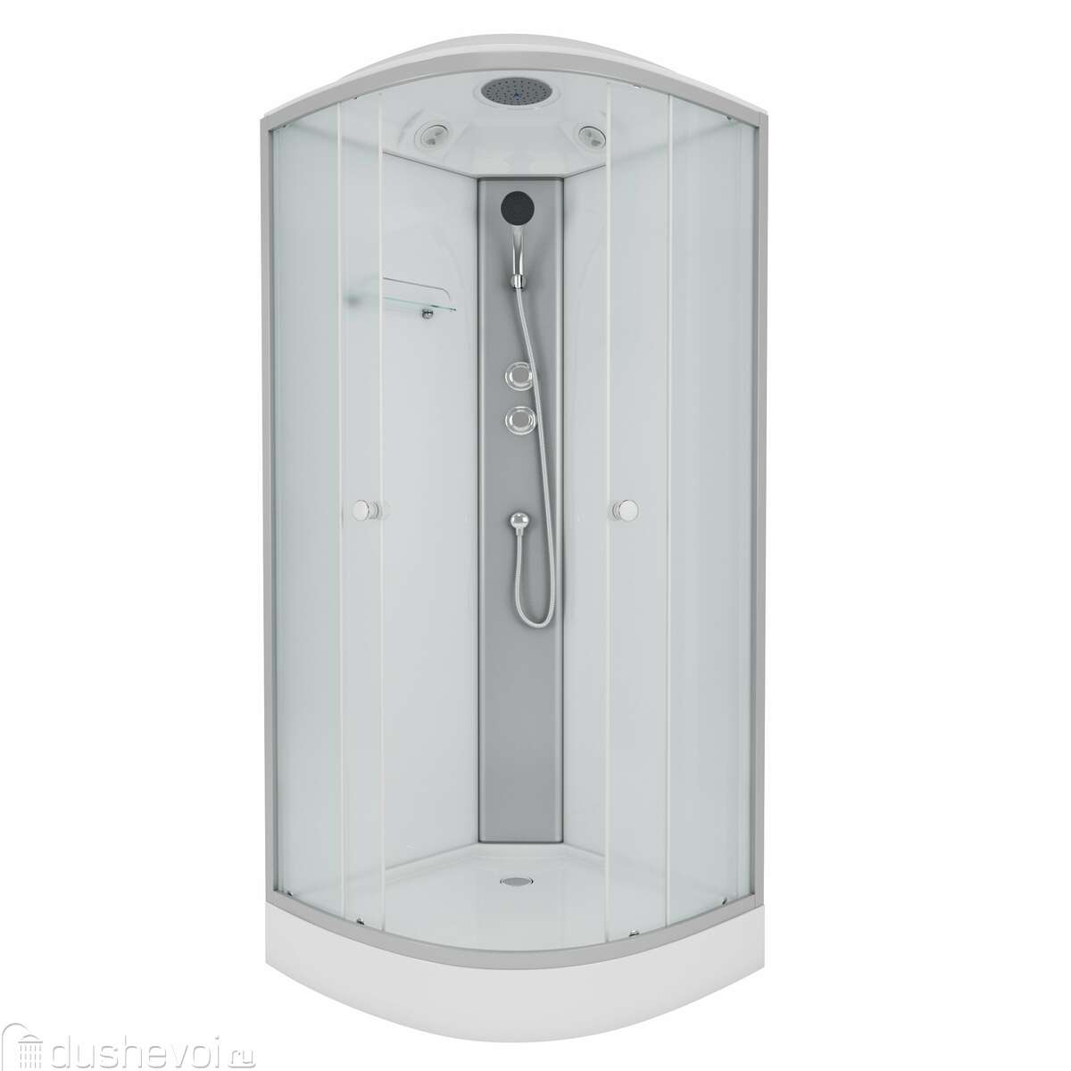 Душевая кабина Niagara Eco NG-4303-14/ E80/13/MT  80*80*215 низкий поддон(13см) стекло матовое 3 места