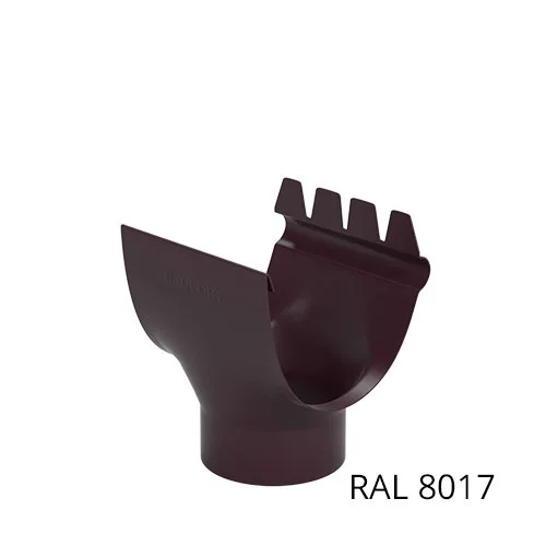 Воронка желоба 125*89мм Шоколад RAL 8017 Бауфорт (1/33)