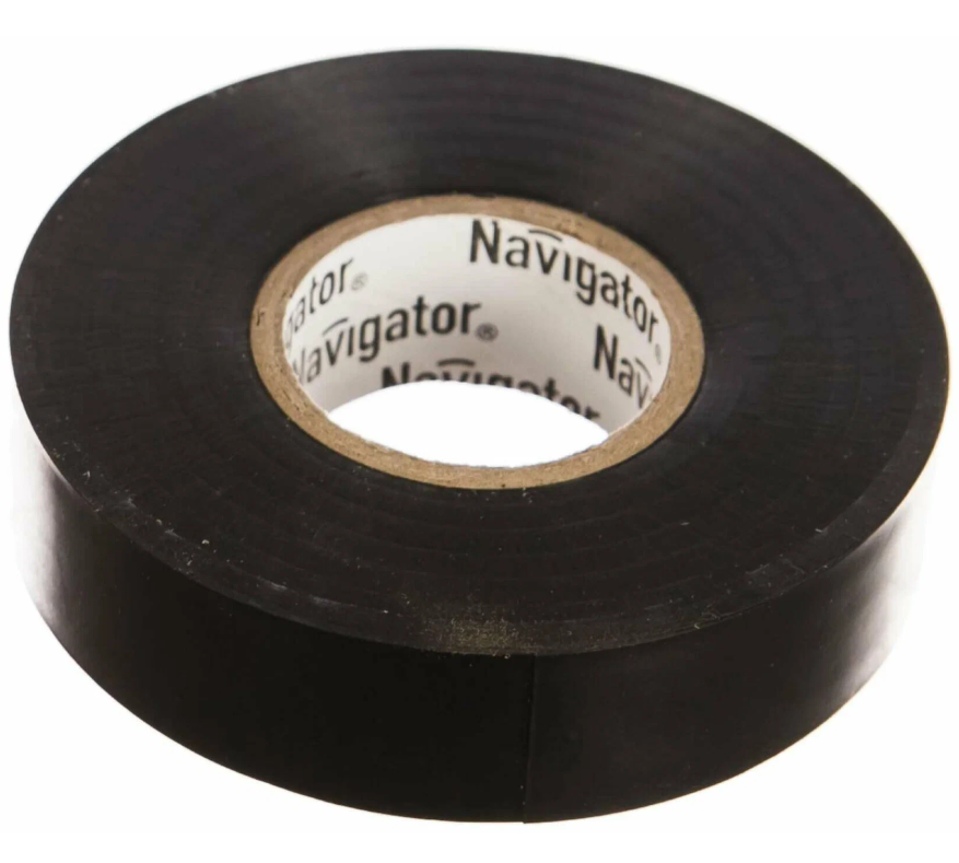 Изолента ПВХ 19мм (рул.20м) черн. NIT-A19-20/BL Navigator 71110
