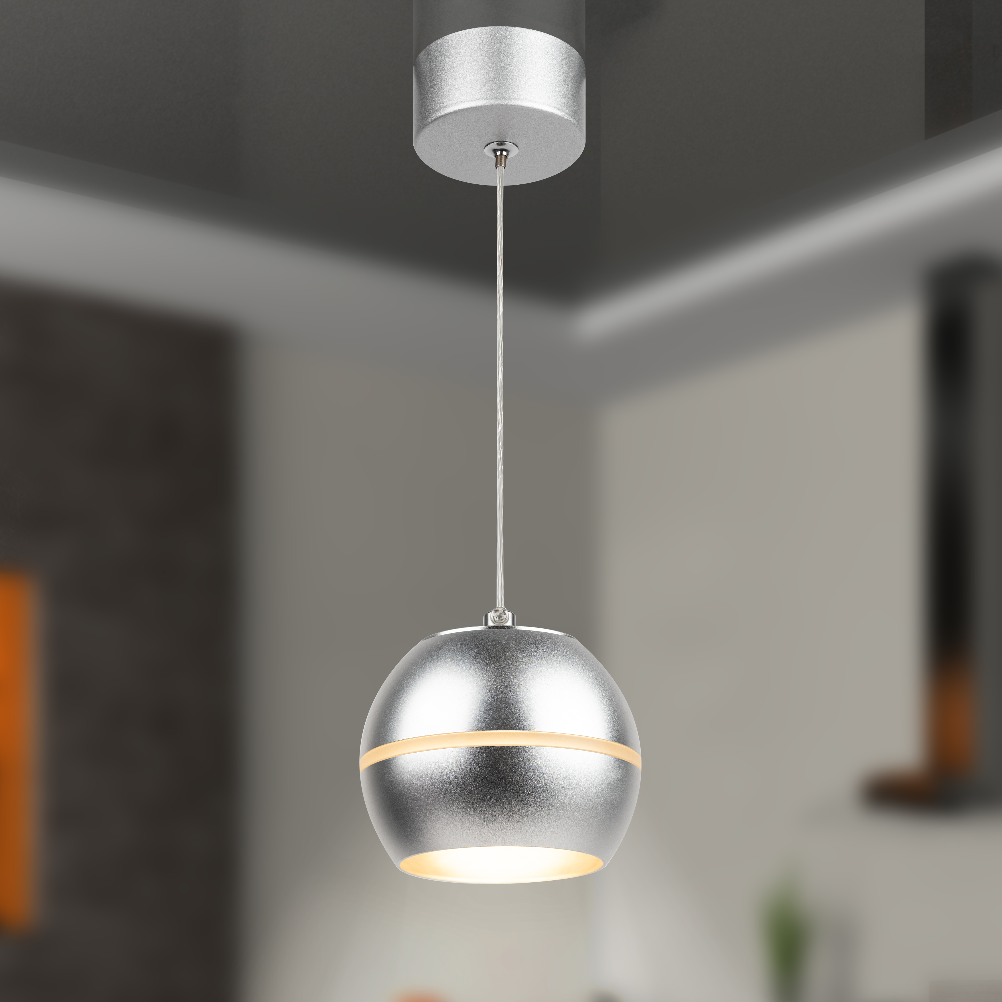 Светильник подвесной  1хGX53 Эра PL21 SL IP20 серебро