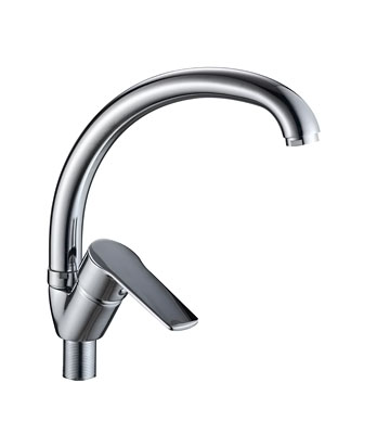 #Смеситель д/кухни шар. с высоким изливом, креп.гайка G022410 d35 Elche Gota Rocio 1/10