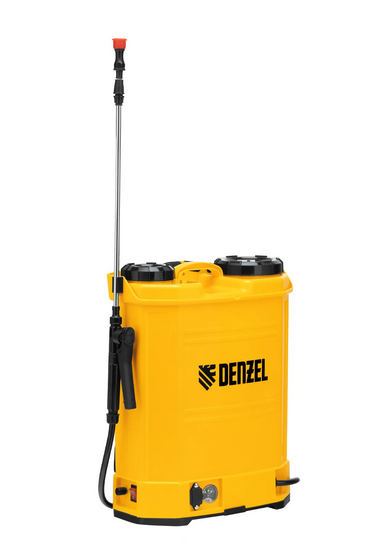 Опрыскиватель ранцевый аккумуляторный D-16LA, 16 л, 12 В, 8 Ач, Denzel
