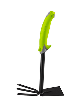 Мотыжка комбинированная (3-х зубые грабли с лопаткой), с метал.черенк., Урожайная Сотка Классик