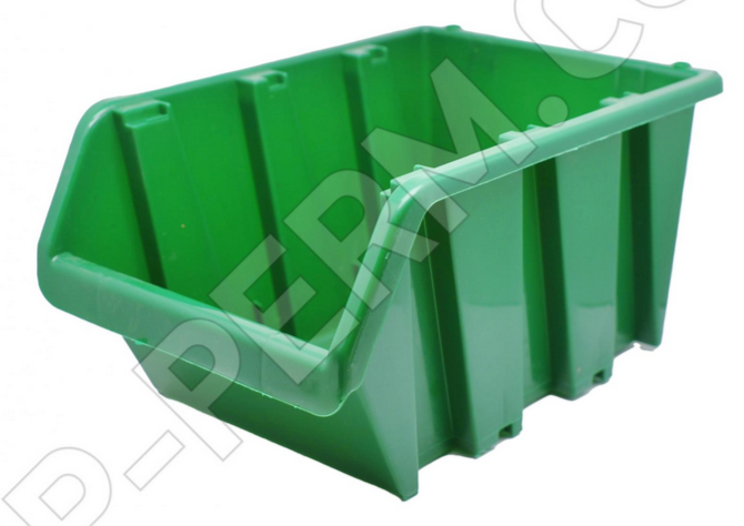 Ящик для метизов №3 большой (280х185х150мм) зеленый "МУЛЬТИПЛАСТ"