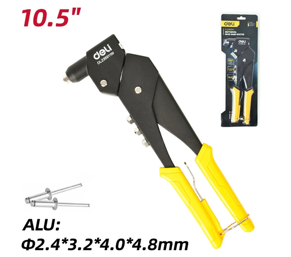 Заклепочник поворотный Deli DL236911W