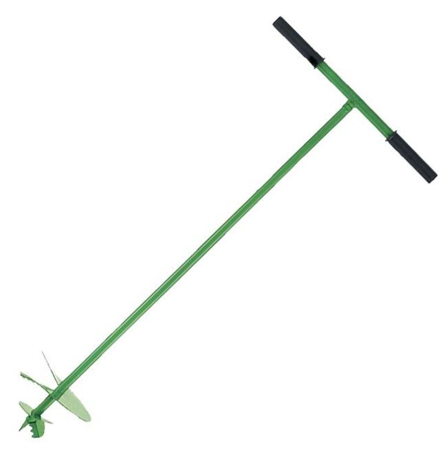 Бур садовый ручной  d=150 мм 2 шнековый труба 25/1000 мм PraktischeTools