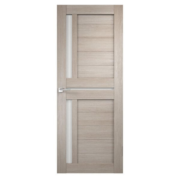 #Дверное полотно экошпон Капучино (орех капучино) 700 Duplex 3D FLEX стекло ТМ VellDoris ОБРАЗЕЦ