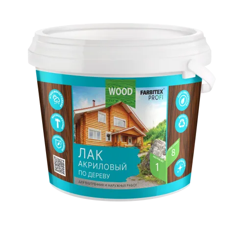 Лак акриловый универсальный по дереву (0.9 л) FARBITEX ПРОФИ WOOD