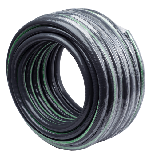 Шланг поливочный ПВХ усиленный премиум,пищевой 5-и слой.армир. 3/4,25м(серый)(4-х слой,синий) Вихрь