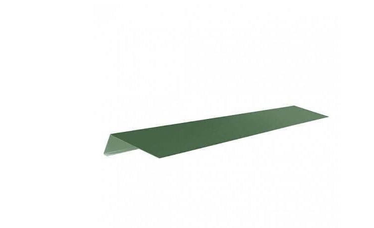Планка карнизная пластизол RAL 6007 зеленая ,(20*45*15*10 мм), Длина 2 м. (1уп/10шт)
