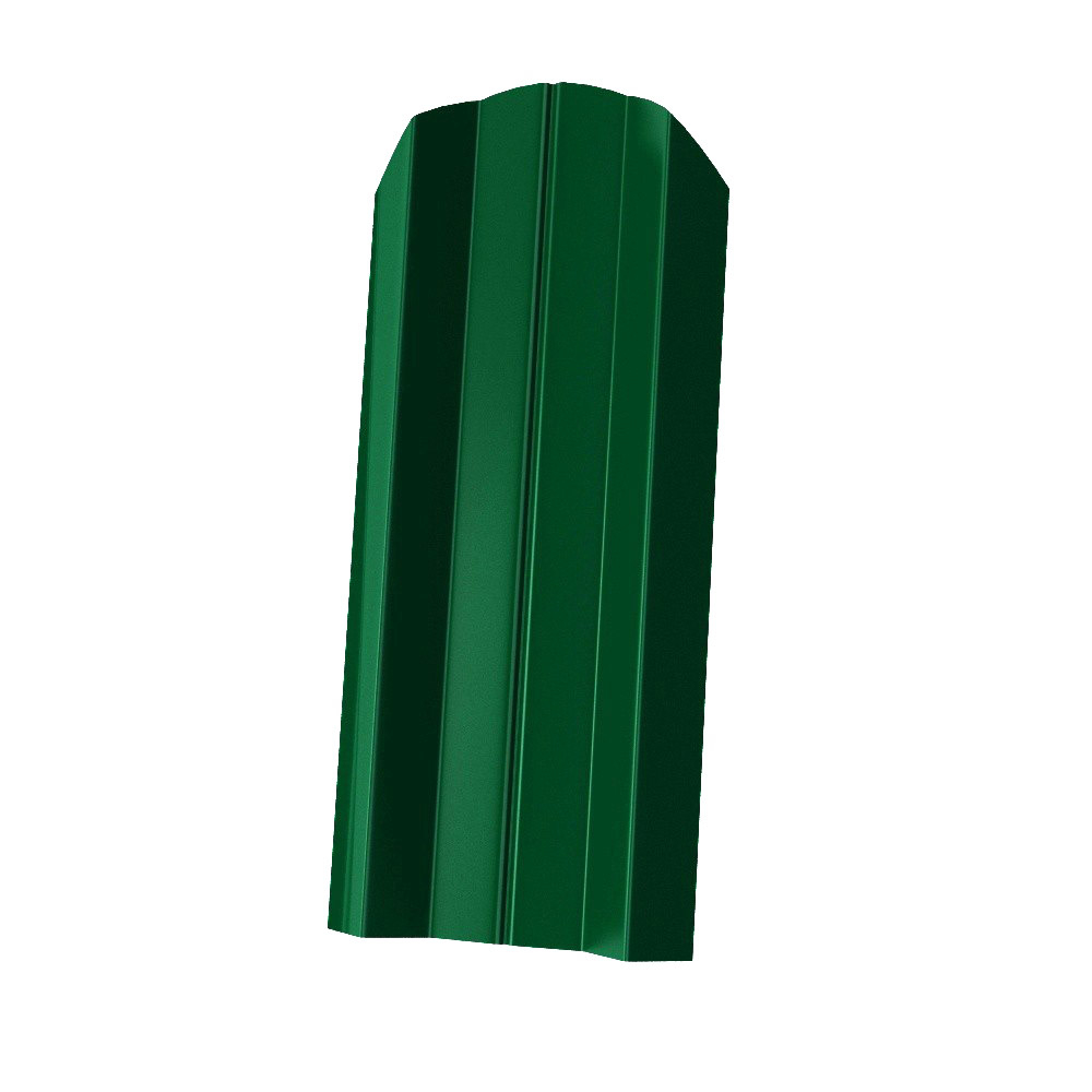 # Евроштакетник металлический П-образный 105мм (с завальцовкой) 1,20 RAL 6005 Зеленый мох