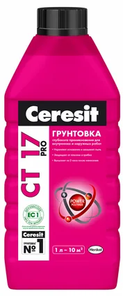 Грунтовка глубокого проникновения СТ 17 PRO (1,0л) Зима ТМ Ceresit