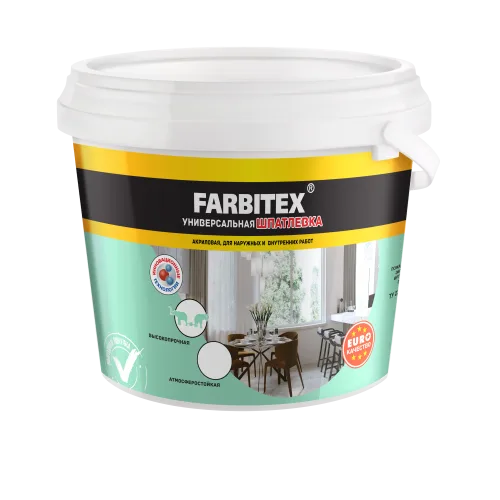 Шпатлевка акриловая для наружных и внутренних работ (9.0 кг) FARBITEX