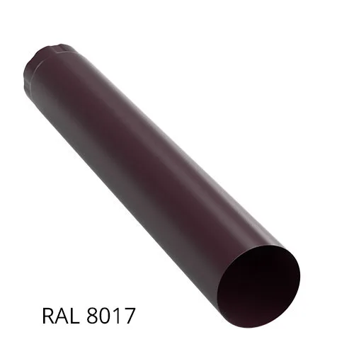 Труба круглая 3м 125*89мм Шоколад RAL 8017 Бауфорт (1/7)