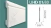 #Плинтус напольный 1 белый UHD01/80 2000*80 Solid